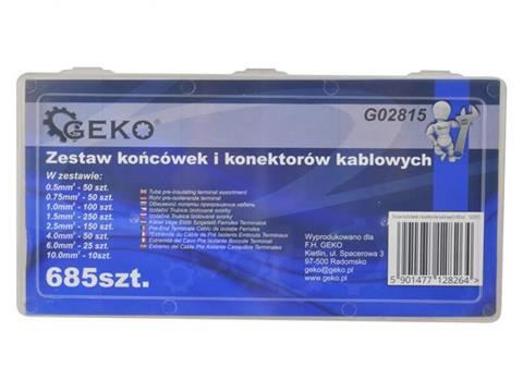 Sada káblových dutiniek 685ks - GEKO G02815