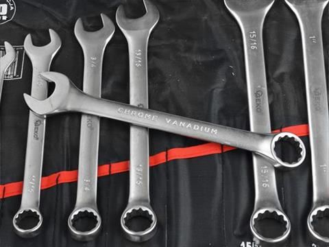Kľúče očko vidlicové nástenné 16ks 1/4"-1,1/4" - GEKO G11152
