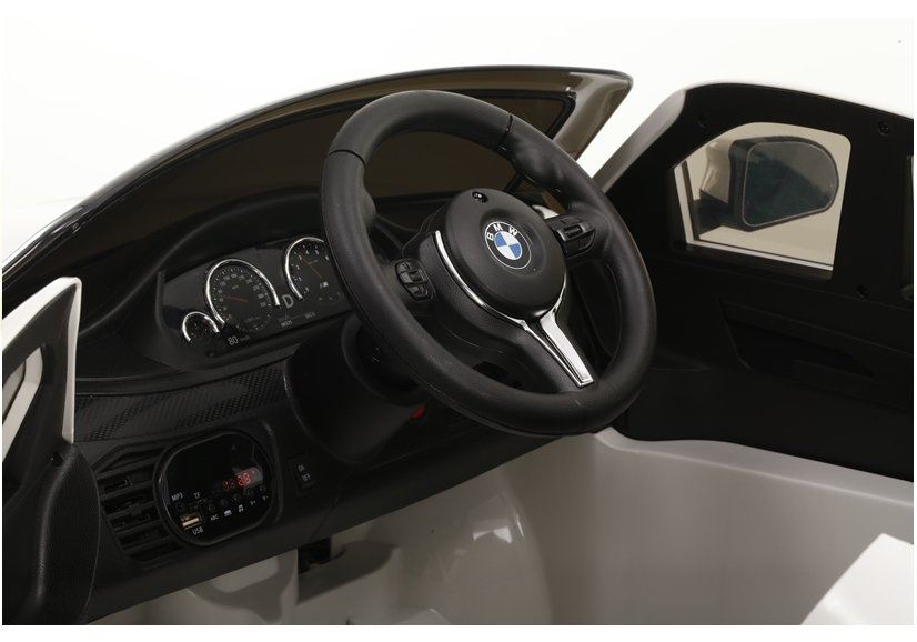 LeanToys L3288 Elektrické autíčko BMW X6 - lakované čierne, 2x45W, predné LED svetlá, USB, MP3