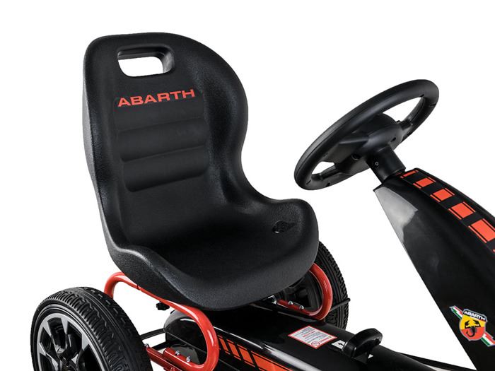 Joko Abarth Gokart s pedálmi, EVA kolesá, biela PA0167 BI