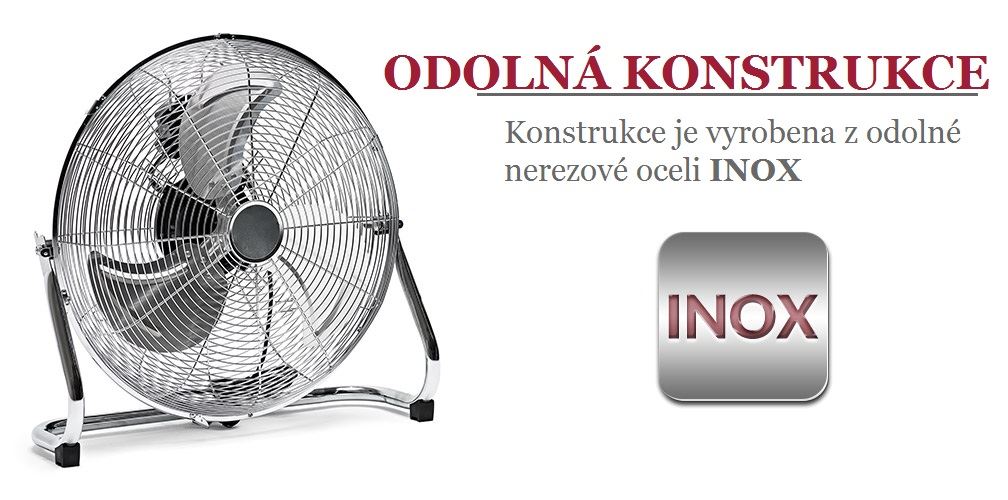 Ventilátor podlahový FL-INOX-3