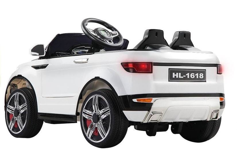 LeanToys Elektrické autíčko HL1618, 2x45W motor, biela l2527