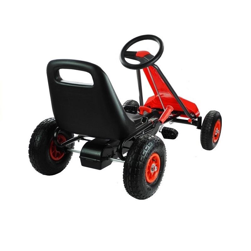 LeanToys l3829  LeanToys Šľapacia motokára Speed, nafukovacie kolesá, voľnobeh, červená