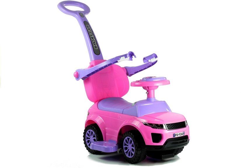 LeanToys Detské odrážadlo s chodítkom 614W - ružové L2853