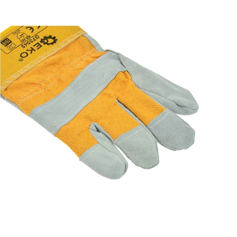Kožené pracovné rukavice kombinované 10.5“ - GEKO G73545