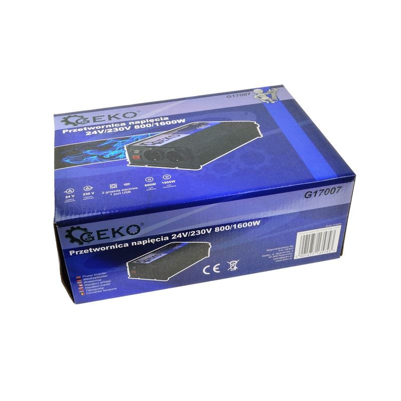 Menič napätia 24V/230V 800/1600W - GEKO G17007