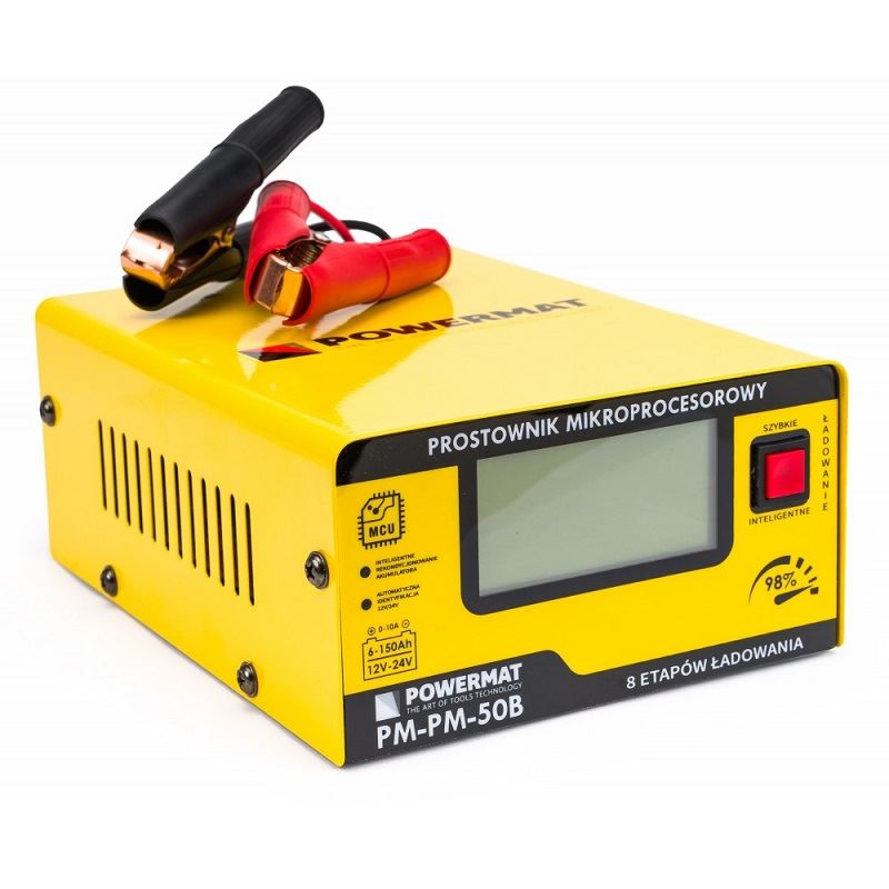 Mikroprocesorová nabíjačka autobatérii 12/24V - POWERMAT PM-PM-50B