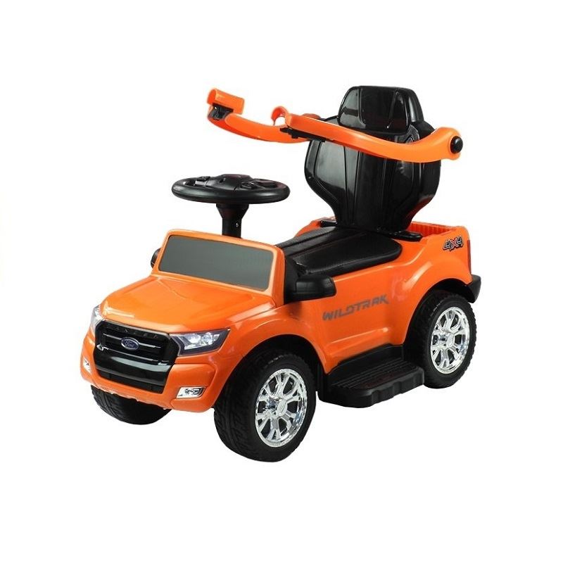 LeanToys Odrážadlo Ford Ranger so strieškou a chodítkom pre deti, oranžová l2490