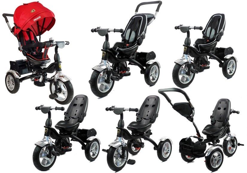 Leanbike PRO600 detská trojkolka - červená L3796