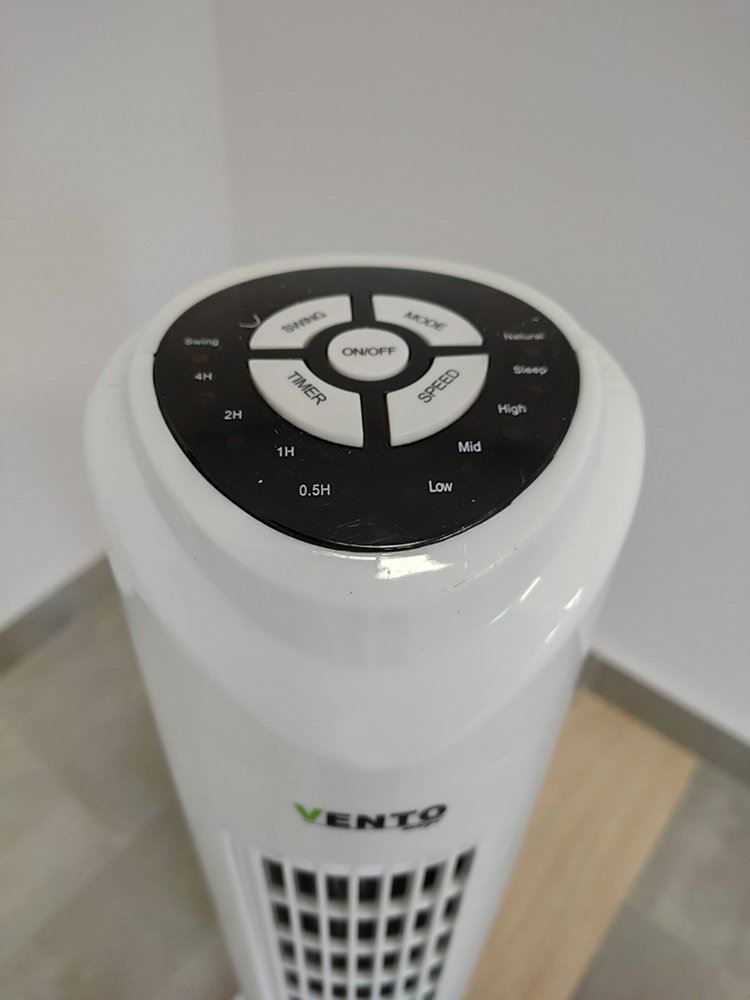 Stĺpový ventilátor Vento s diaľkovým ovládaním 79cm 40W