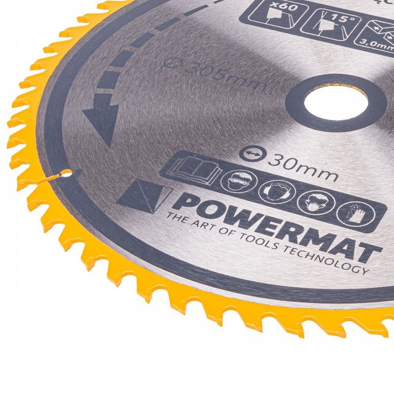 Kotúč na drevo TDD-305x30x60Z - POWERMAT
