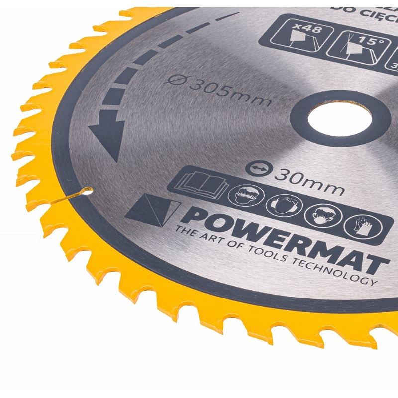Kotúč na drevo TDD-305x30x48Z - POWERMAT