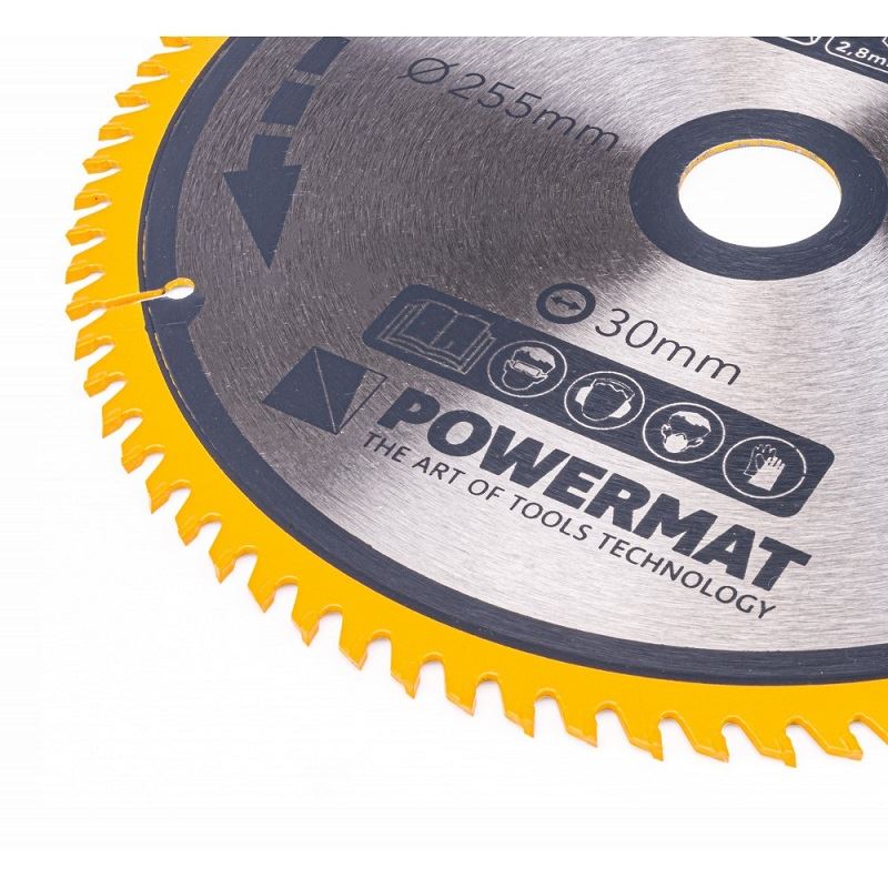 Kotúč na drevo TDD-255x30x80Z - POWERMAT