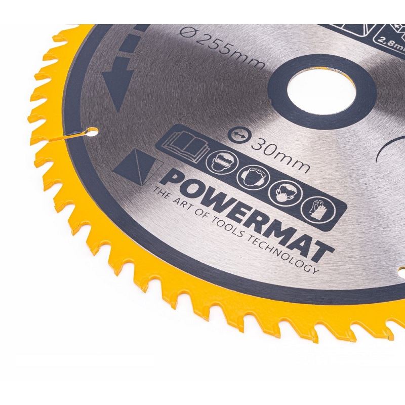 Kotúč na drevo TDD-255x30x60Z - POWERMAT