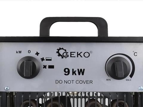 Elektrický ohrievač vzduchu s ventilátorom  9 KW - GEKO  G80404