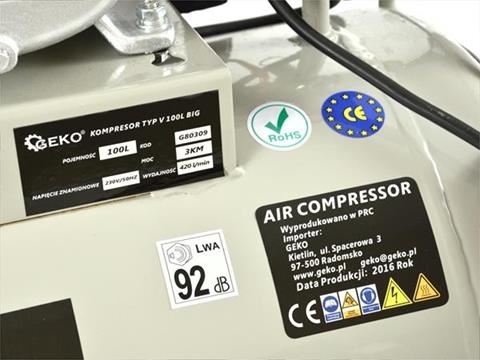 Kompresor olejový 100L 3HP - GEKO G80309