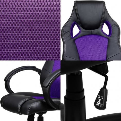 Otočná kancelárska stolička HEIPE RACER LILA