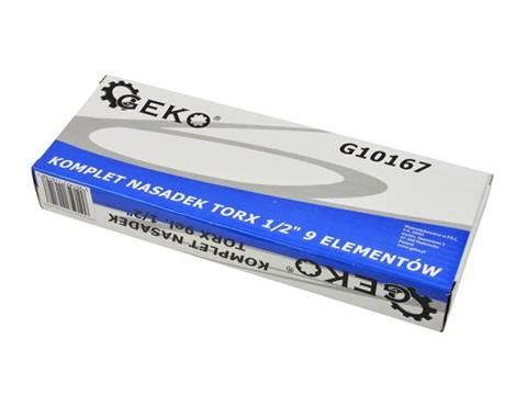 Sada násad Torx 1/2" 9ks - GEKO G10167