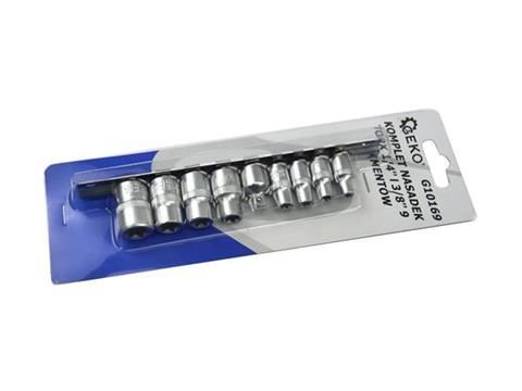 Sada násad torx 1/4" + 3/8" 9ks - GEKO G10169