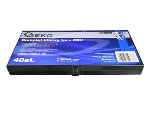 Súprava kľúčov TORX CRV 40ks - GEKO G10030