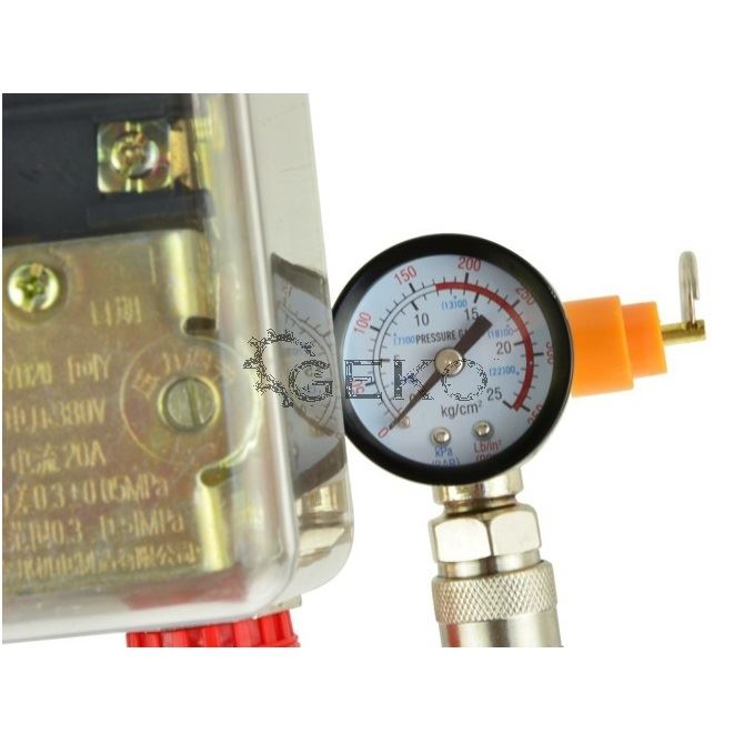 Tlakový spínač na kompresor 380/400V 8 bar - GEKO G80324