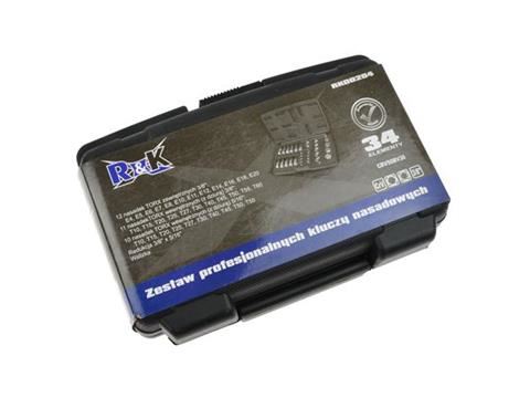 Sada nástrčných kľúčov a bitov TORX 34 ks - R&K RK00204