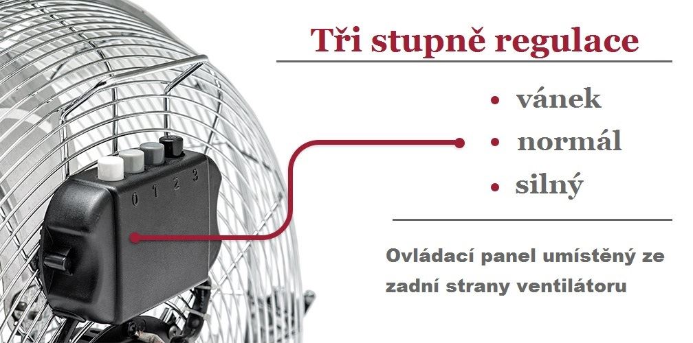 Ventilátor podlahový FL-INOX-3