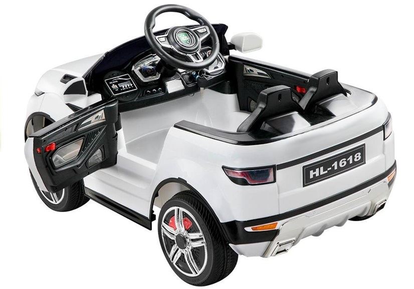 LeanToys Elektrické autíčko HL1618, 2x45W motor, biela l2527