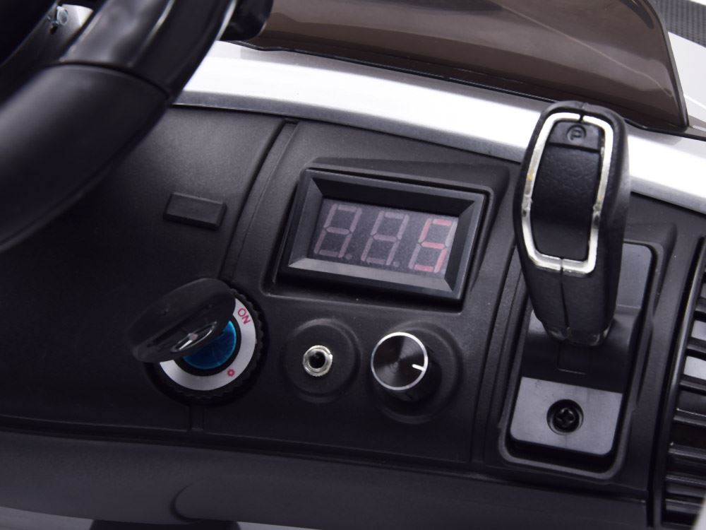 Joko Elektrické autíčko Mercedes SLR, lakované, penové kolesá, MP3, strieborné