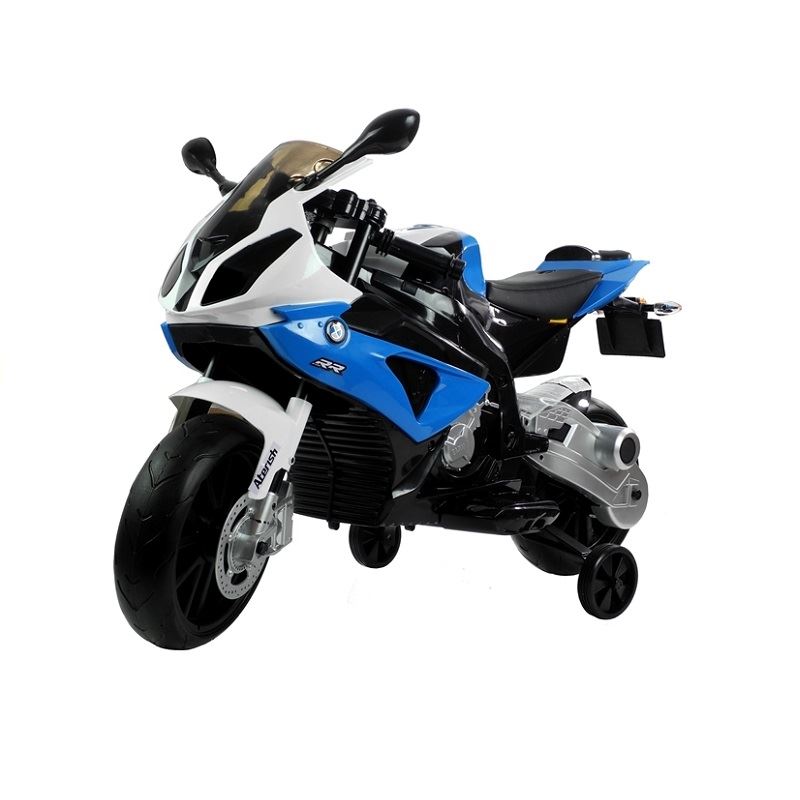 LT Elektrická motorka BMW S1000RR, 2x45W motor, modrá l1683