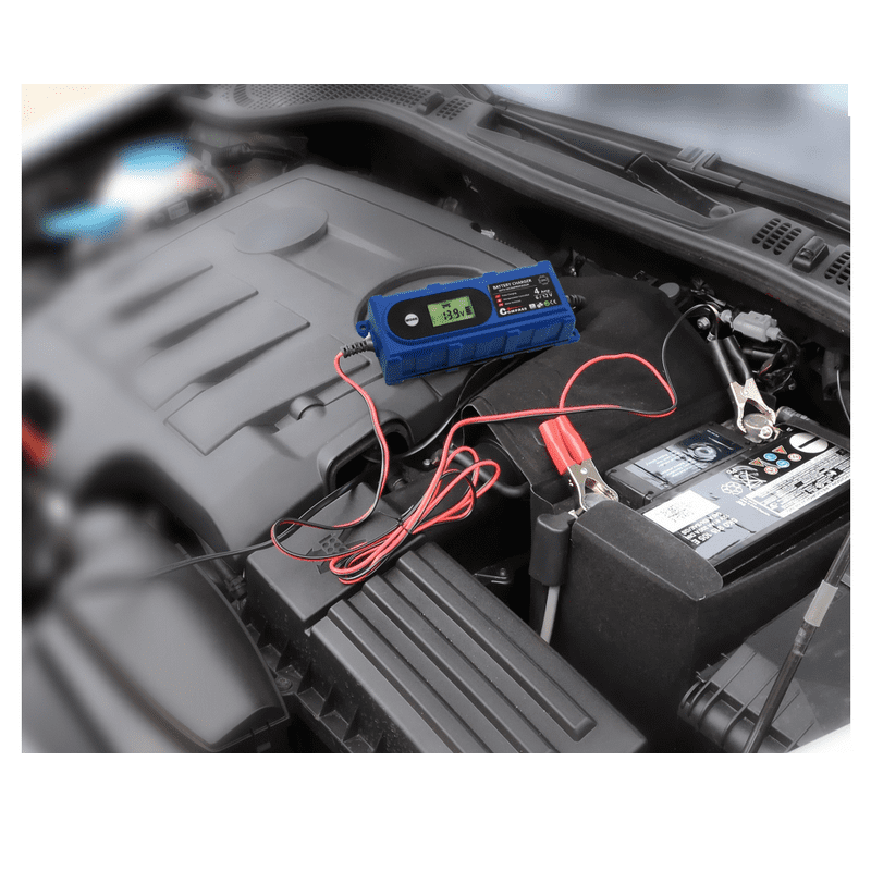 Nabíjačka mikroprocesor 3,8A 6 / 12V PB / GEL LCD display - Compass 33658