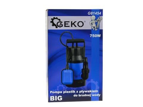 Ponorné kalové čerpadlo s plavákom 750W - GEKO G81454