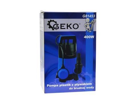 Ponorné kalové čerpadlo s plavákom 400W - GEKO G81453