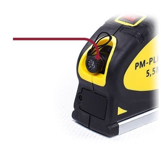 Vodováha PM-PLK-5,5 s krížovým laserom a metrom - POWERMAT