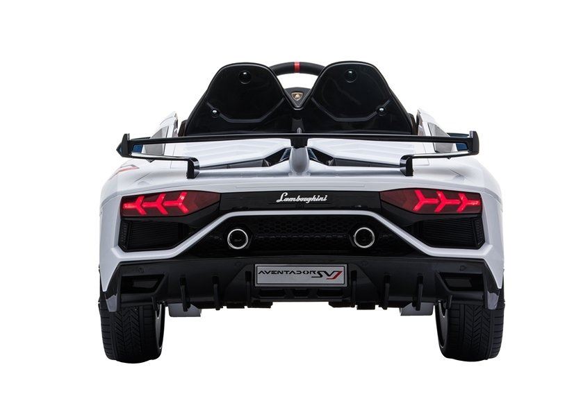 LeanToys L4123 Elektrické autíčko Lamborghini Aventador - biela, 2x45W, 2.4Ghz DO