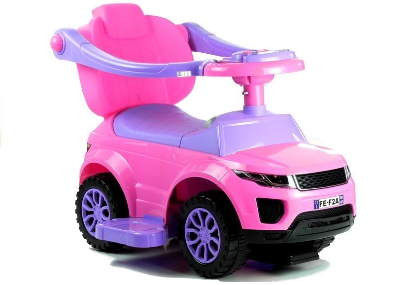 LeanToys Detské odrážadlo s chodítkom 614W - ružové L2853