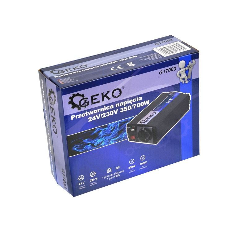 Menič napätia 24V/230V 350/700W - GEKO G17003