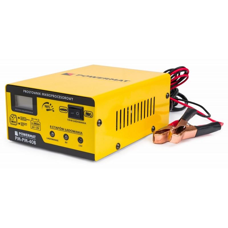 Mikroprocesorová nabíjačka autobatérii 6/12V - POWERMAT PM-PM-40B