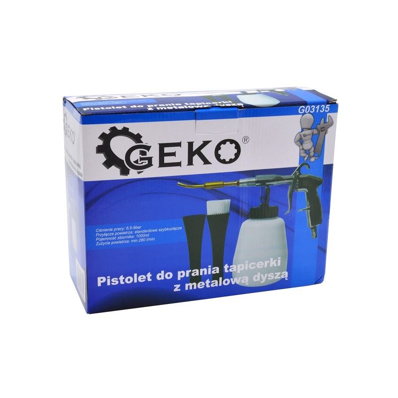 Pištoľ na čistenie tapacíru, interiéru a čalúnenia - GEKO G03135