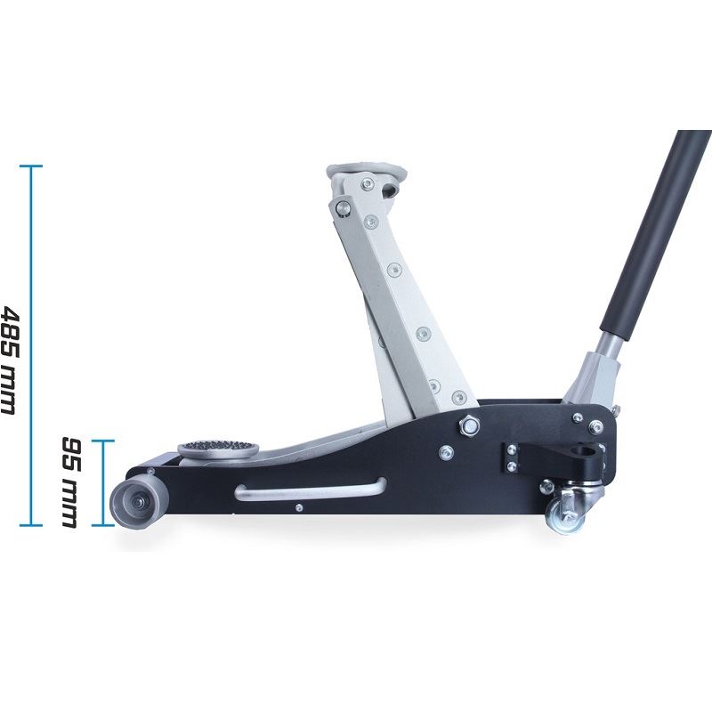 Pojazdný hydraulický zdvihák 3T 95-485mm Aluminium - MAR-POL M80232