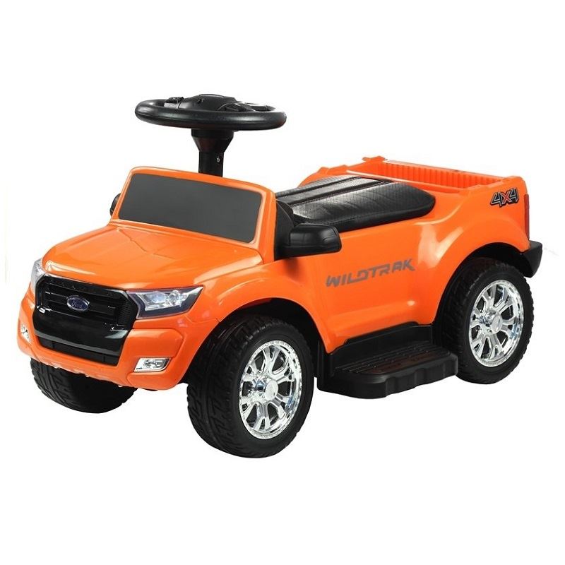 LeanToys Odrážadlo Ford Ranger so strieškou a chodítkom pre deti, oranžová l2490