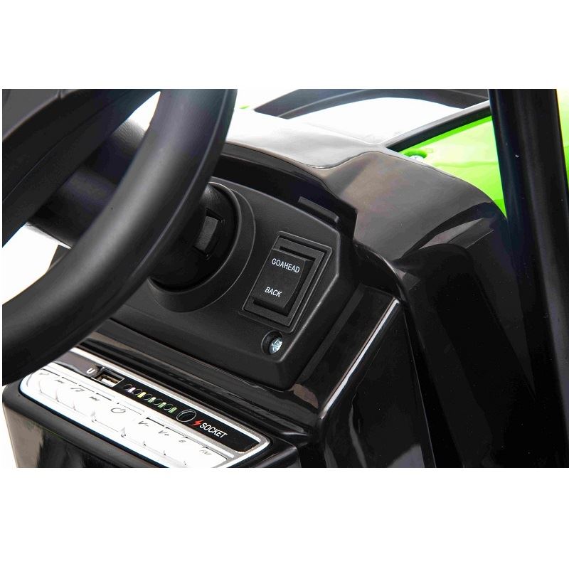 Elektrický Traktor POWER s vlečkou, červený, Pohon zadných kolies, 12V batéria