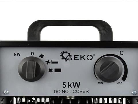 Elektrický ohrievač vzduchu s ventilátorom 5 KW - GEKO G80402