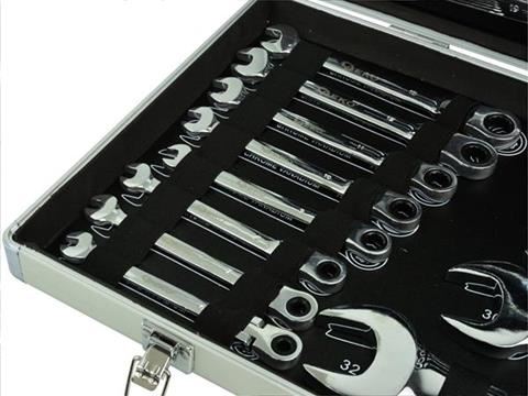 Sada ráčnových klíčů s kloubem, 22ks, 6-32mm - GEKO G10342