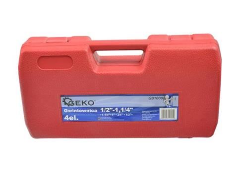Závitnica 1-1/4",1", 3/4", 1/2" 4ks - GEKO G01000