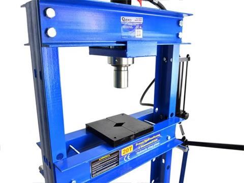 Hydraulický lis s tlakomerom 20T nožná pumpa - GEKO G02086