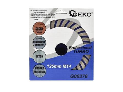Kotúč diam. do brúsky 125 M14 turbo - GEKO G00378