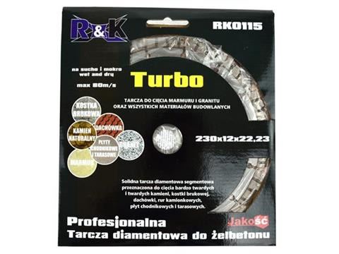 Kotúč diam. 230x12x22.23mm Turbo - R&K RK0115