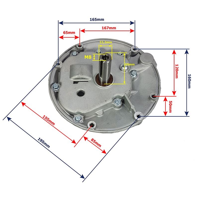 Mar-pol M79891 MOTOR pre motorová kosačku 99cc 3,0hp 22,2mm/60mm (Benzínový motor DEMON 3,0 HP)