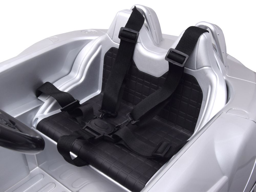 Joko Elektrické autíčko Mercedes SLR, lakované, penové kolesá, MP3, strieborné